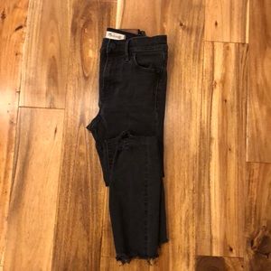 Madewell 9” HR skinny jeans in Black Sea